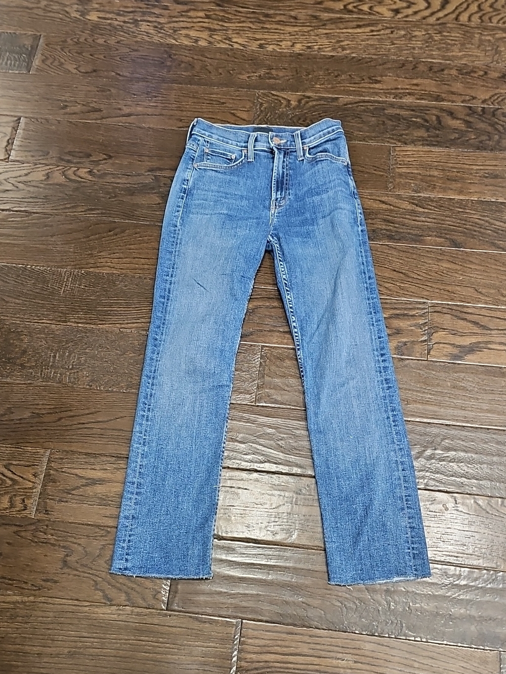 Mother Jeans The Mid Rise Rider Ankle, Color Right On, Size 25,